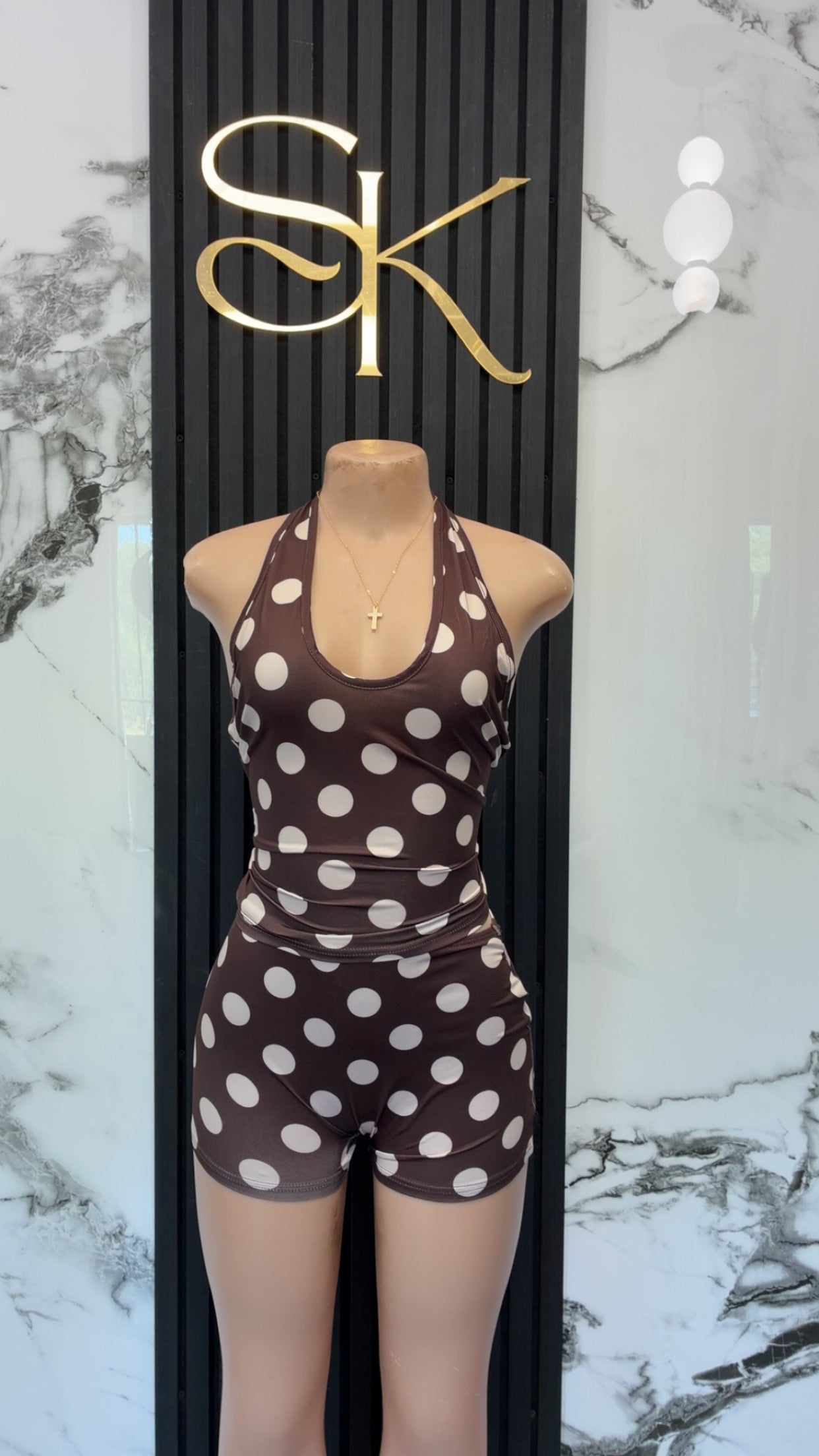 Brown Polka Dot