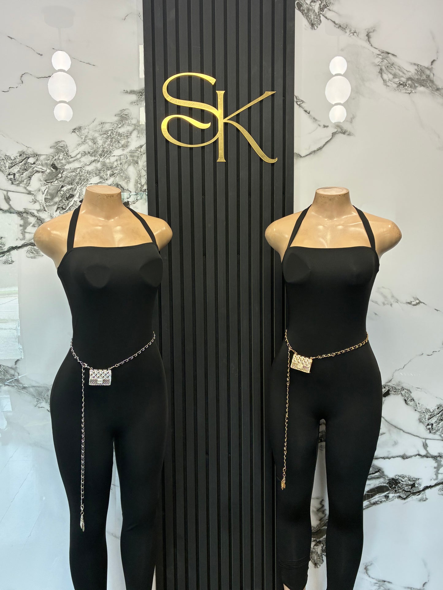 Chain waist belt